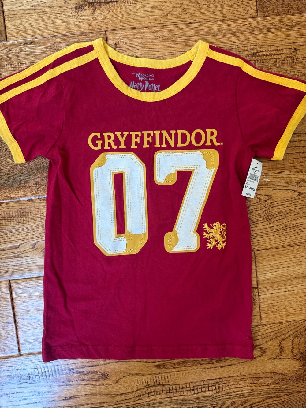 Warner Bros. Gryffindor Red and Yellow Short Sleeve Kids Tee